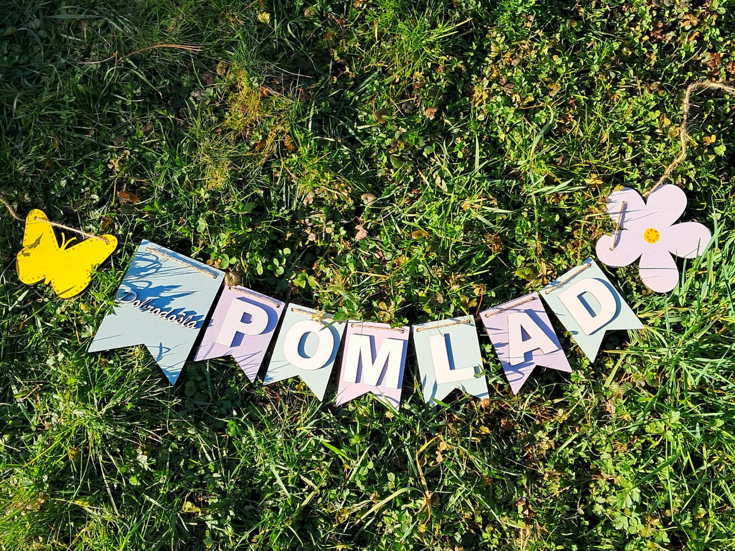 Dobrodošla pomlad - 3D lesena obešanka - JBforma