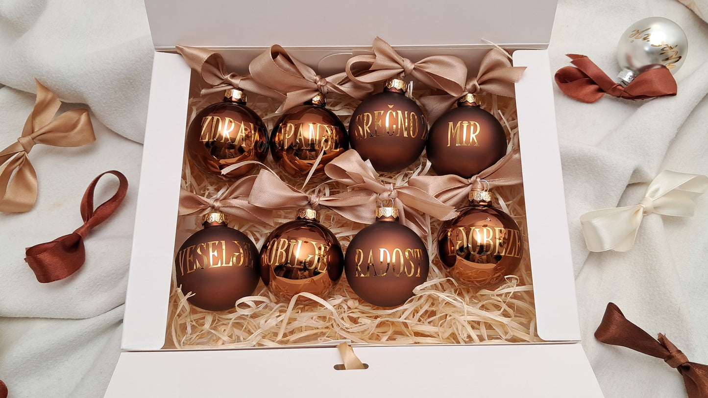 Paket božičnih bunkic z novoletnimi voščili