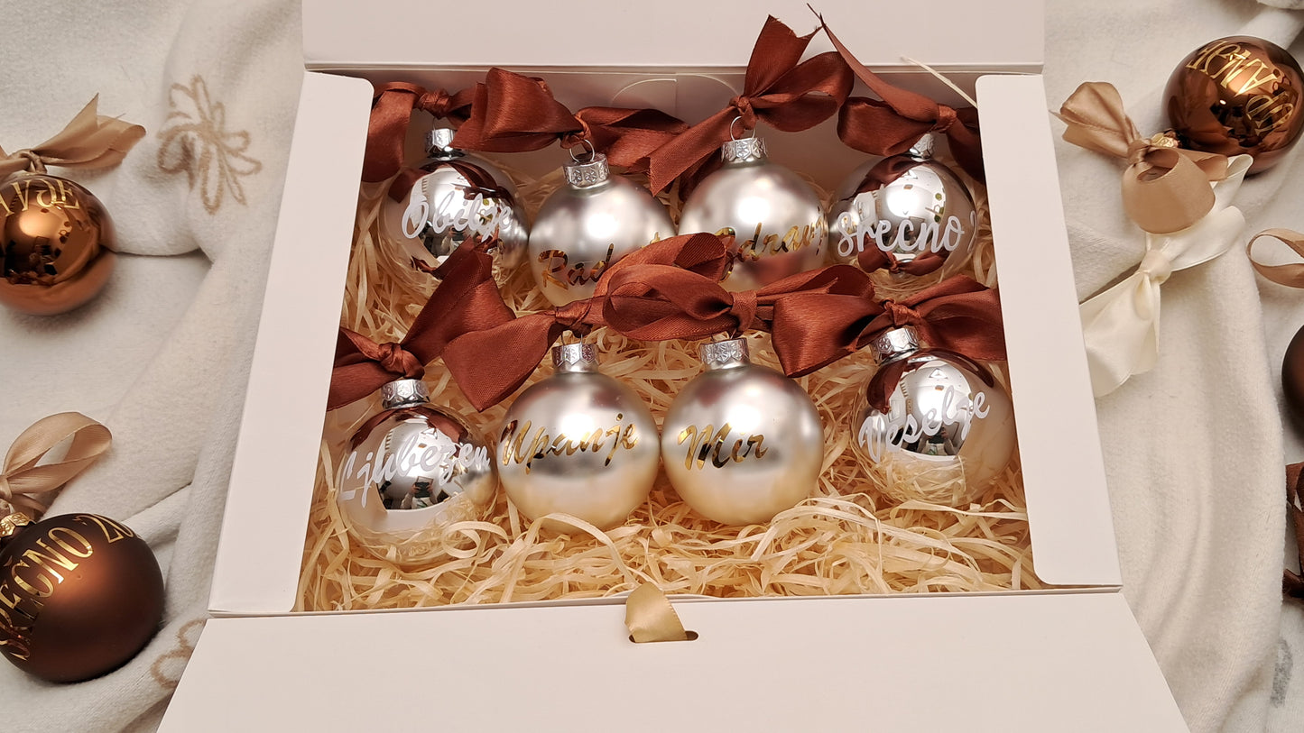 Paket božičnih bunkic z novoletnimi voščili