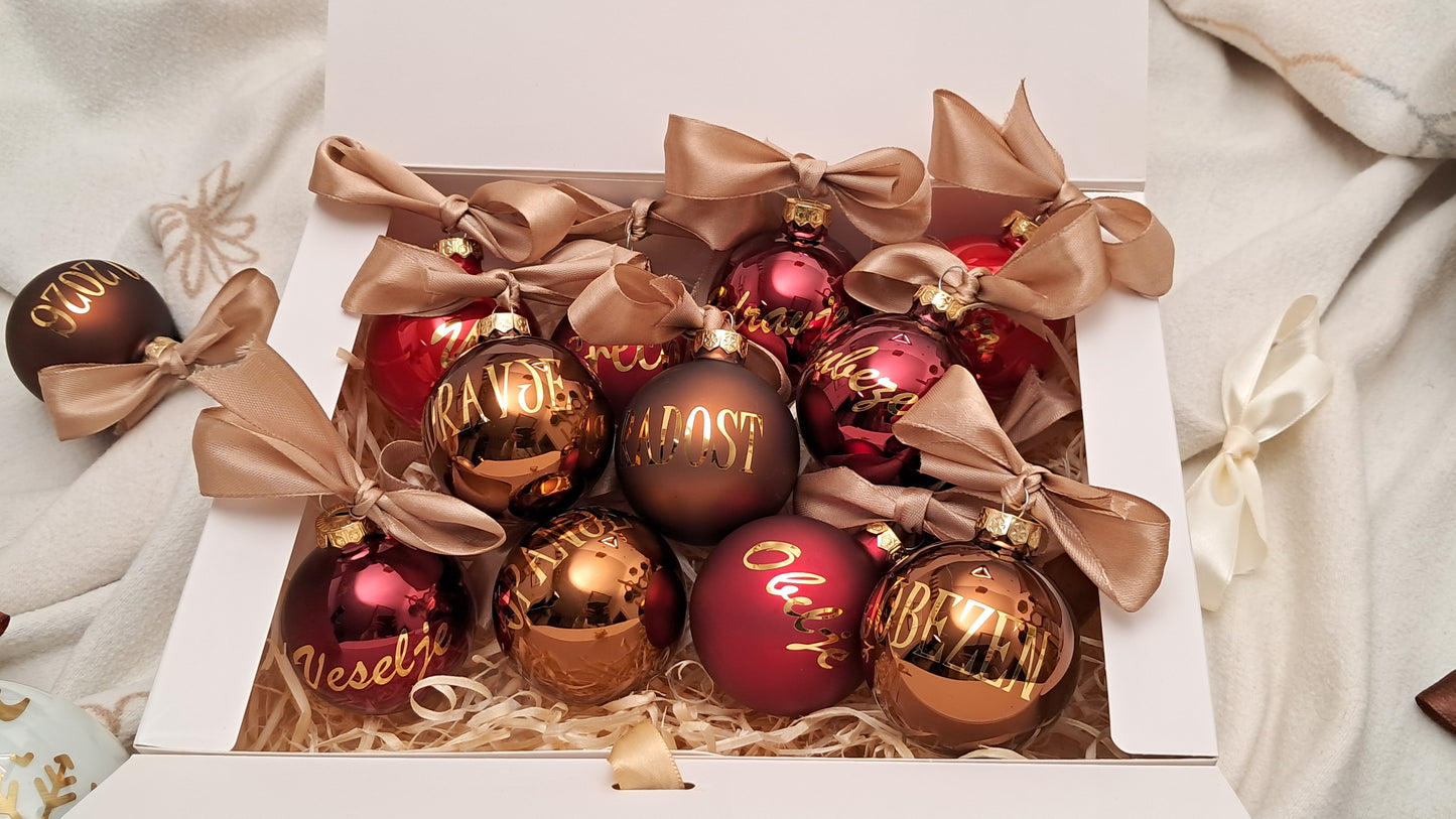 Paket božičnih bunkic z novoletnimi voščili