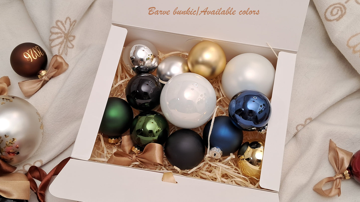 Custom Name Large Christmas Baubles – 10 cm