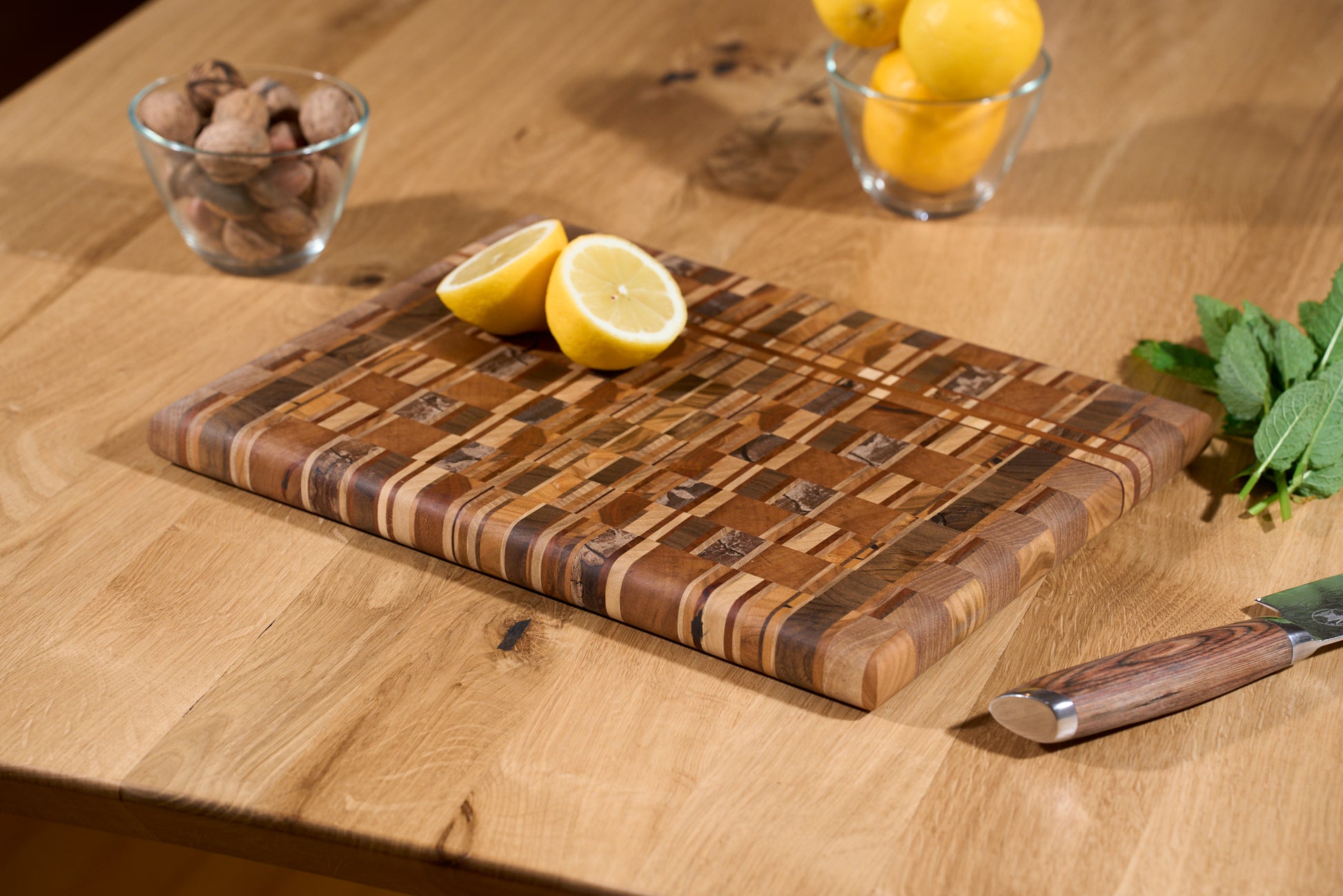 premium end grain lesena rezalna deska