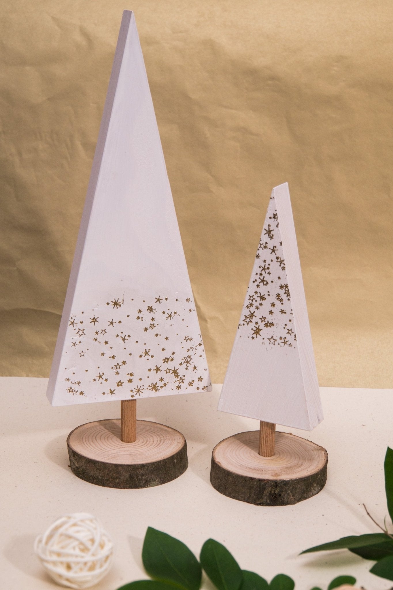 Komplet 2 dekorativnih namiznih božičnih dreves - JBforma